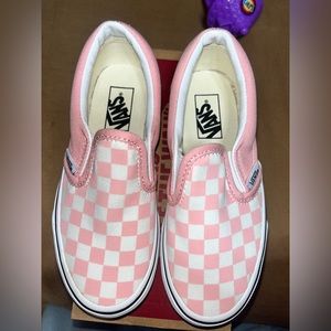 Vans classic slip-o pink checkered